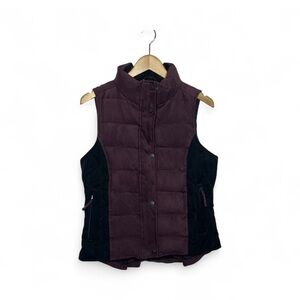 Outback Trading Company Women's Size Medium Burgundy Down Puffer Riding Vest